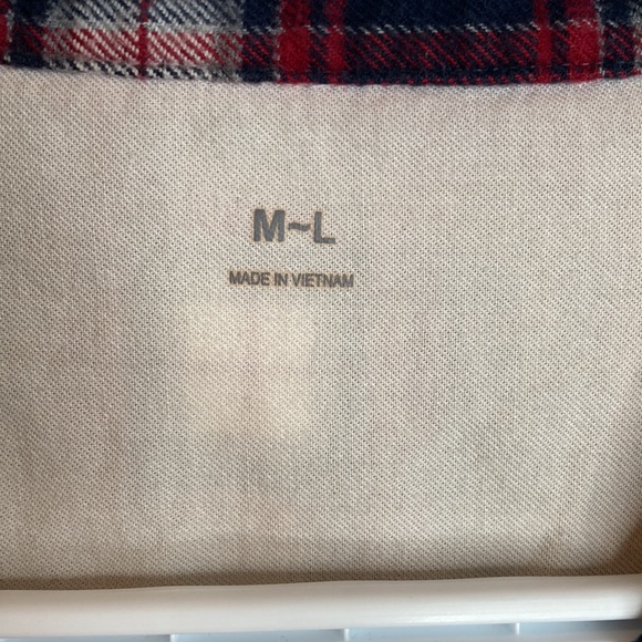 Plaid Half Button Up Long Sleeve Shirt - Picture 5 of 10